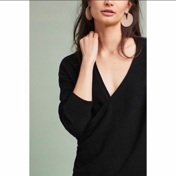 Anthropologie Sweaters - Anthropologie Postmark Stowe Wrap Sweater Black